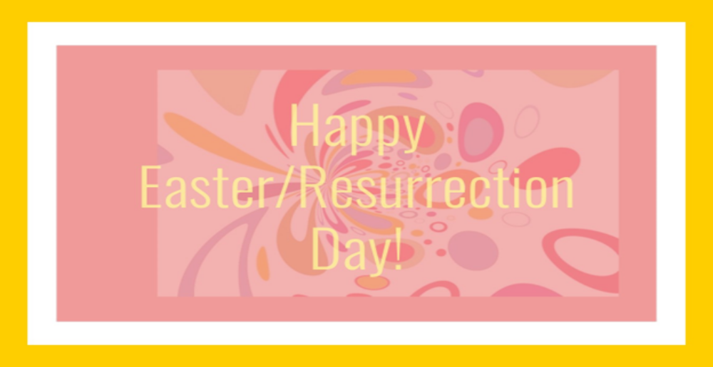 Happy Easter! From Ashes to New LIFE! 