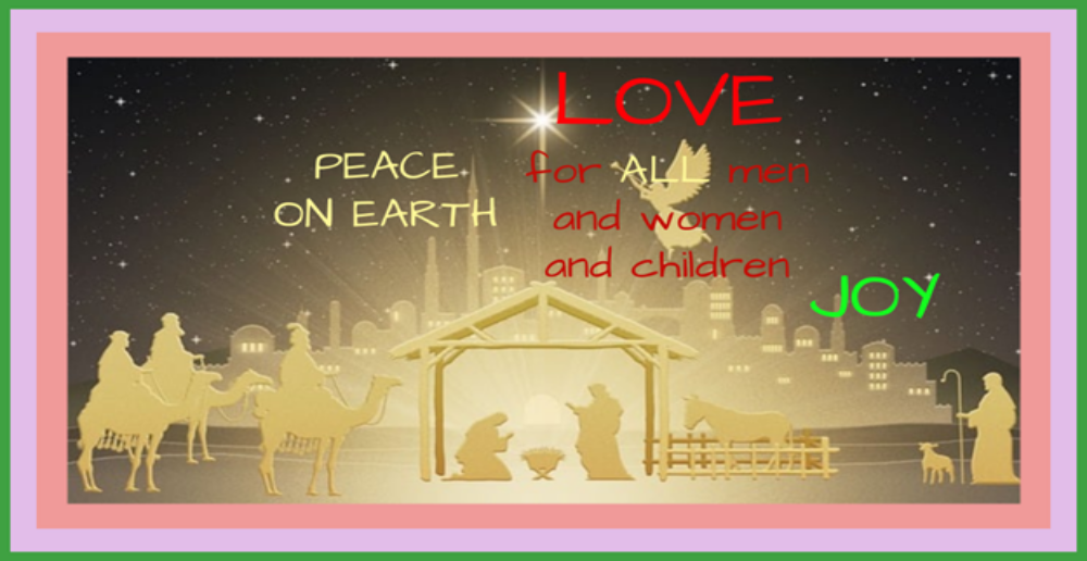 Love all men and women and children